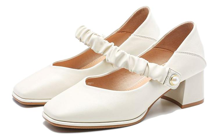 Order (W) 엑سول Q 베이지 블록힐 펌프스 7315001971