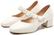 (W) EXULL Q 'Kasut Pam Tumit Blok Beige' 7315001971