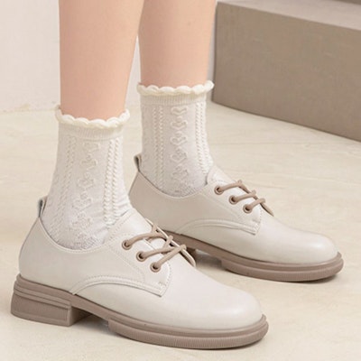(W) Exull Q 'Beige Casual Británico con Cordones' 1217110071 Purchase (W) Exull Q 'Beige Casual Británico con Cordones' 1217110071