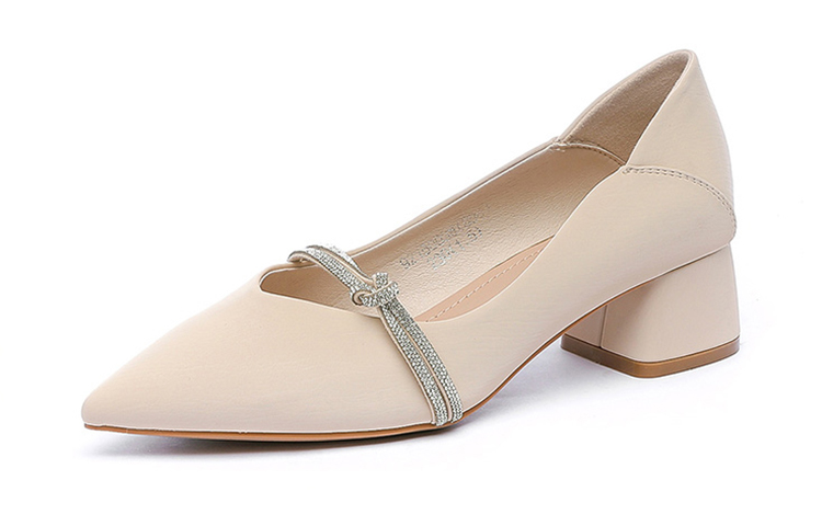 (Women) Exull Q 'Beige Pointed-Toe Low-Cut Stiletto' 1215003671