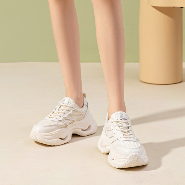 (W) Exull Q 'Beige Thick Sole Dad Shoes' 圖 4