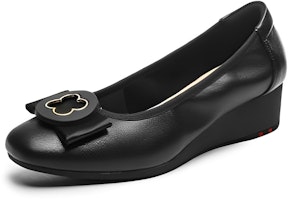 (Women) EXULL Q 'Black Bow Slip-On' 1315003460 (Women) EXULL Q 'Black Bow Slip-On' 1315003460