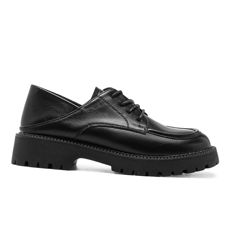 Order (W) Exull Q 'Estilo Británico Negro Punta Redonda Cordones Casual' 1315104260