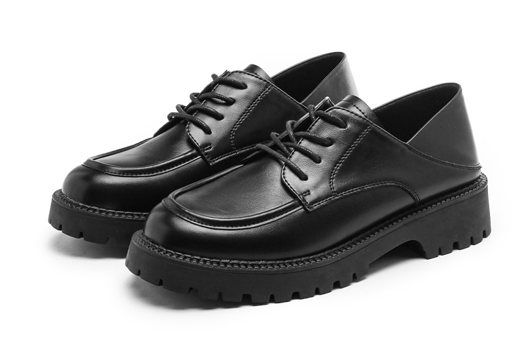 Shop (W) Exull Q 'Estilo Británico Negro Punta Redonda Cordones Casual' 1315104260