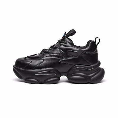 (W) Exull Q 'Black Casual Low-Top Dad Shoes'