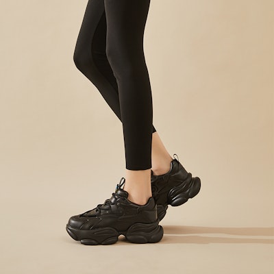 (Women) Exull Q 'Black Casual Low-Top Dad Shoes' 8215701760 2