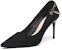 (Women) EXULL Q 'Black Chain Pointed Toe Stiletto Heels' 1215000160