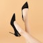 Shop (Women) EXULL Q 'Black Chain Pointed Toe Stiletto Heels' 1215000160