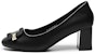(Women) EXULL Q 'Black Comfort Fashion Chunky High Heels 6cm' 1315000760