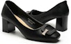 Order (Women) EXULL Q 'Black Comfort Fashion Chunky High Heels 6cm' 1315000760