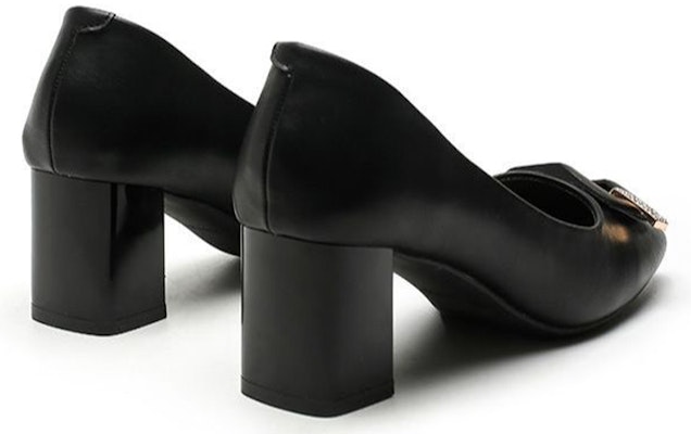 (W) EXULL Q 블랙 컴포트 청키힐 6cm (Stylish & comfy chunky heels) 1315000760 Lookbook (W) EXULL Q 블랙 컴포트 청키힐 6cm (Stylish & comfy chunky heels) 1315000760