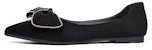 (W) Exull Q 'Hitam Flat Slip-On' 8215001660