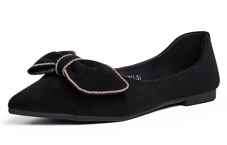 Order (W) Exull Q 'Hitam Flat Slip-On' 8215001660