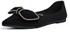 (W) Exull Q 'Hitam Flat Slip-On' 8215001660