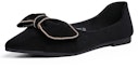 Order (W) Exull Q 'Hitam Flat Slip-On' 8215001660