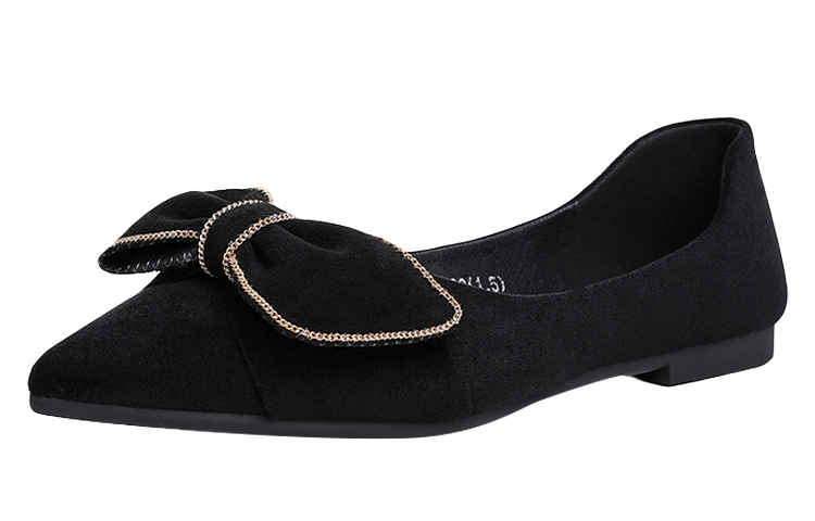 Shop (W) Exull Q 'Hitam Flat Slip-On' 8215001660