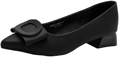 (Women) Exull Q 'Black Low Heel Pointed Toe Slip-On' 1315000260 (Women) Exull Q 'Black Low Heel Pointed Toe Slip-On' 1315000260