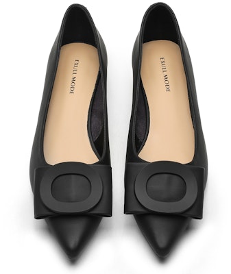 (W) Exull Q 'Slip-On Hak Rendah Hitam Ujung Lancip' 1315000260 Shop (W) Exull Q 'Slip-On Hak Rendah Hitam Ujung Lancip' 1315000260