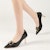 (W) EXULL Q 'Tumit Runcing Logam Hitam Berkilau' 1215000760