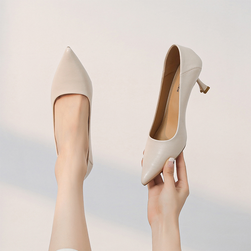 Purchase EXULL 依思Q PU 百搭通勤尖頭 細跟 高跟鞋 6.5cm 女款