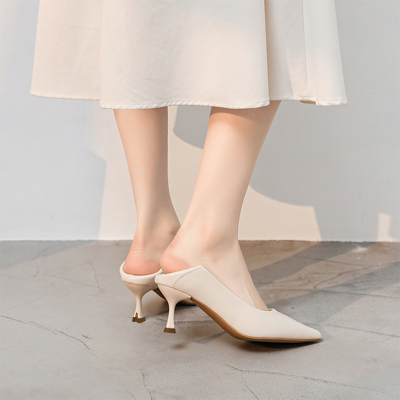 Cheap EXULL 依思Q PU 百搭通勤尖頭 細跟 高跟鞋 6.5cm 女款