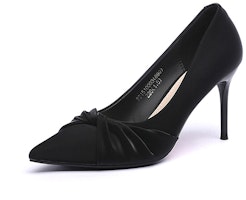 (Women) Exull Q 'Black Pointed Toe Stilettos' 1215000360 (Women) Exull Q 'Black Pointed Toe Stilettos' 1215000360