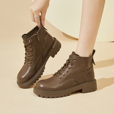 (W) Exull Q 'But Kasut Zip Sisi Fesyen British Slim' 1318606660 8