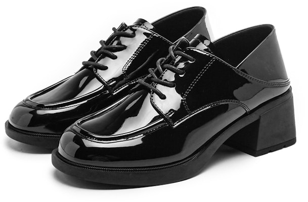 (W) Exull Q 'Kasut Tumit Tinggi Hitam British Bertali Toe Bulat' 1315104160 Lookbook (W) Exull Q 'Kasut Tumit Tinggi Hitam British Bertali Toe Bulat' 1315104160