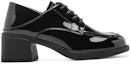 Shop (W) Exull Q 'Kasut Tumit Tinggi Hitam British Bertali Toe Bulat' 1315104160