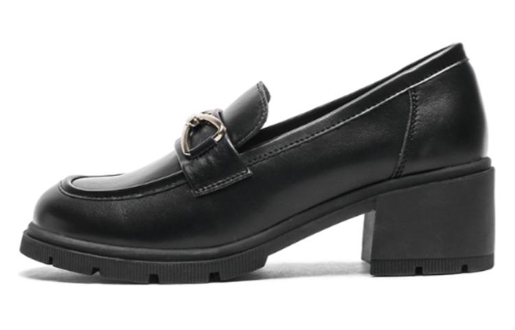 (Women) Exull Q 'British Style Black High Heel' 12I7103360