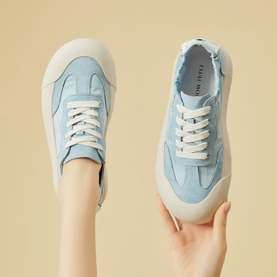 (W) Exull Q 'Chou Meng Chunky Low-Top Sepatu Sneaker' 73174009 10
