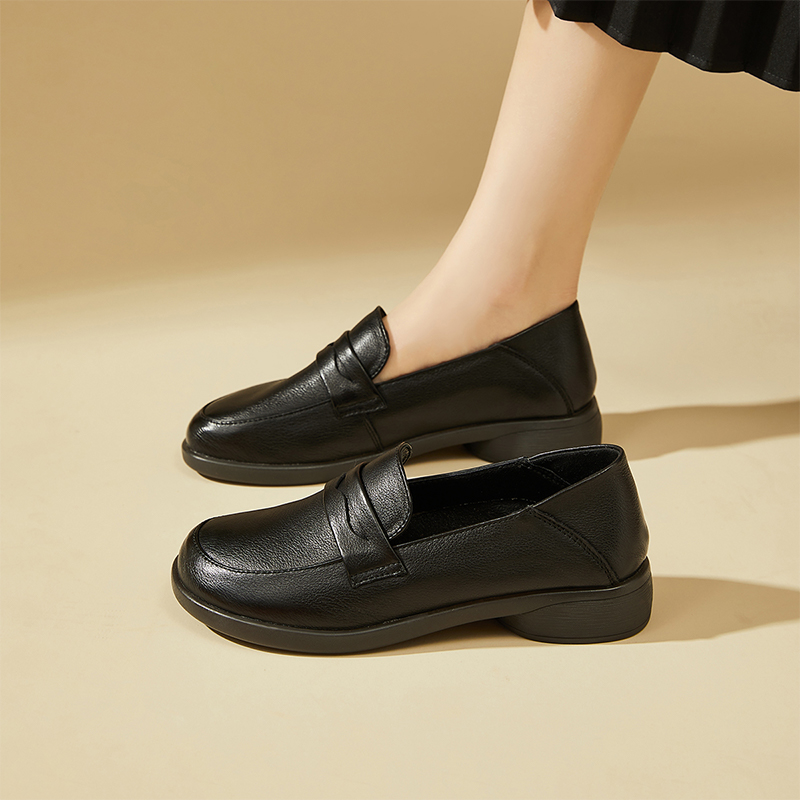 (W) Exull Q 'First Layer Cowhide CMFTable Slip-On Loafer' 圖 12