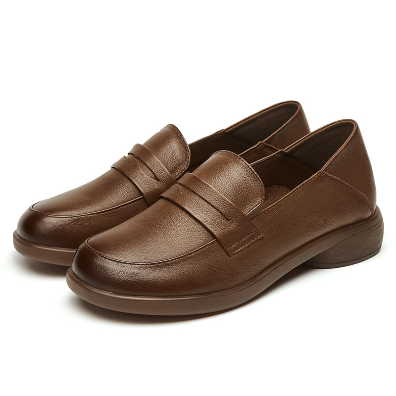 (W) Exull Q 'First Layer Cowhide CMFTable Slip-On Loafer' 圖 15