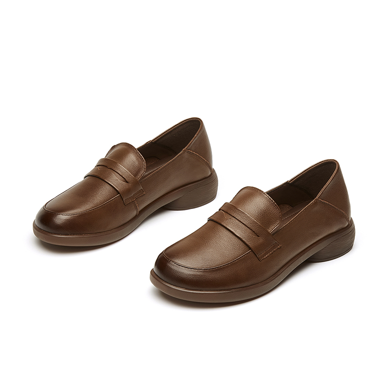 (W) Exull Q 'First Layer Cowhide CMFTable Slip-On Loafer' 圖 16