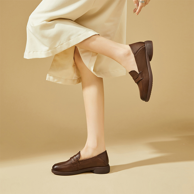 (W) Exull Q 'First Layer Cowhide CMFTable Slip-On Loafer' 圖 20