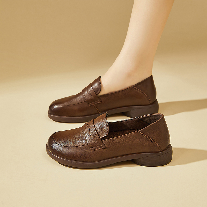 (W) Exull Q 'First Layer Cowhide CMFTable Slip-On Loafer' 圖 22