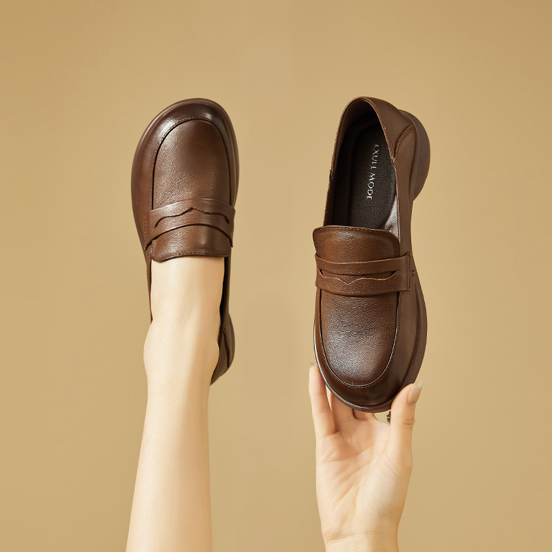 (W) Exull Q 'First Layer Cowhide CMFTable Slip-On Loafer' 圖 24