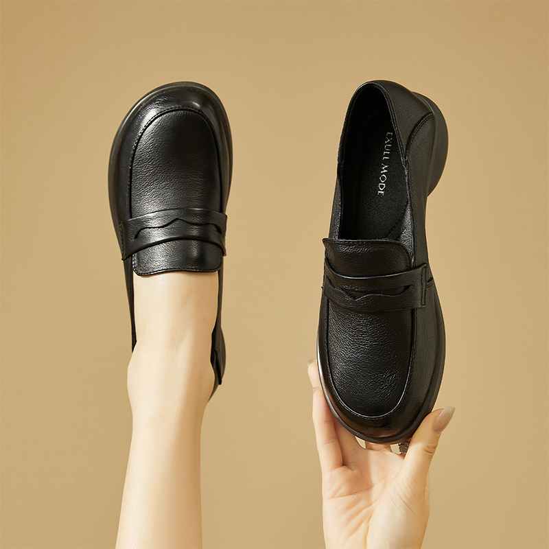 (W) Exull Q 'First Layer Cowhide CMFTable Slip-On Loafer' 圖 5