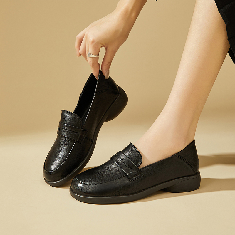 (W) Exull Q 'First Layer Cowhide CMFTable Slip-On Loafer' 圖 7