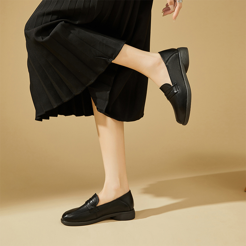 (W) Exull Q 'First Layer Cowhide CMFTable Slip-On Loafer' 圖 9