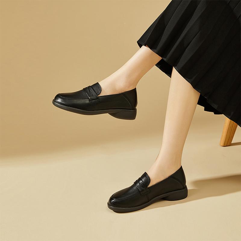(W) Exull Q 'First Layer Cowhide CMFTable Slip-On Loafer' 圖 10
