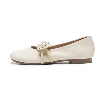 (W) EXULL Q 'French Soft Leather Flats'