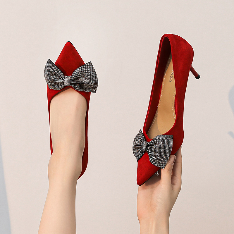 Purchase (W) 【女性用】EXULL Q「優美なポインテッドトゥ 赤のスティレット」1215000210 1215000210