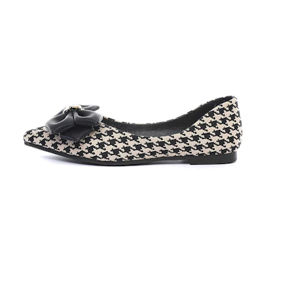 (W) Exull Q 'Green Bow Tie Pointed Toe Flats'