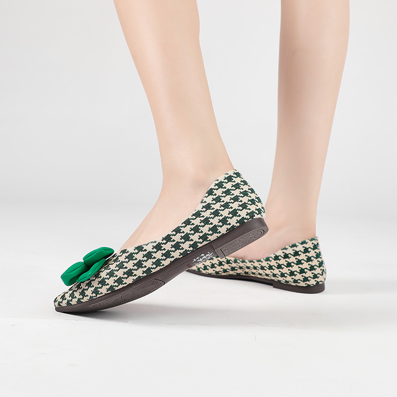 (W) Exull Q 'Green Bow Tie Pointed Toe Flats' 圖 10