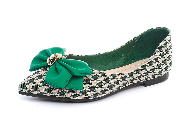 (W) Exull Q 'Houndstooth Bow Pointed Toe Flats' 圖 4