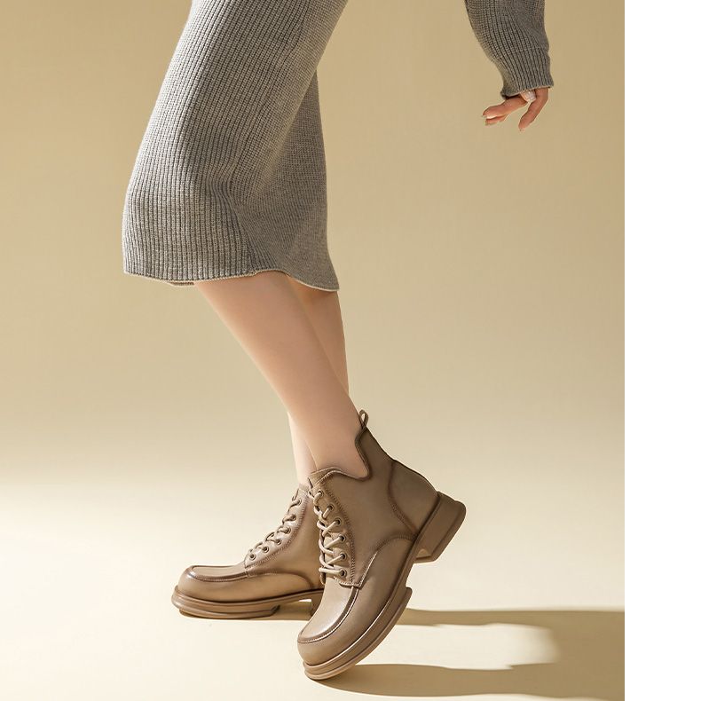 (W) Exull Q 'Khaki Martin Boots' 圖 4