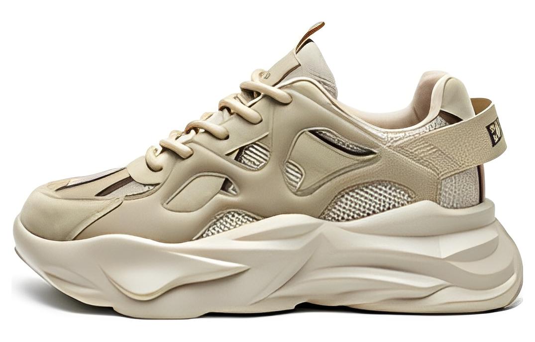 (Women) Exull Q 'Khaki Retro Dad Shoes' 1217705082