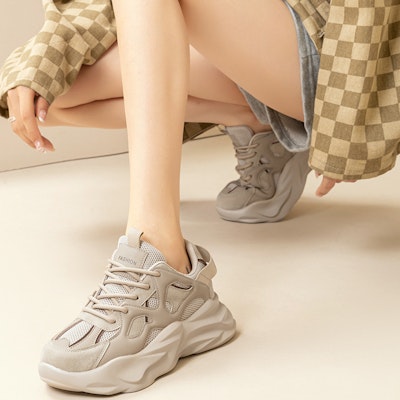 (W) Exull Q 'Khaki Retro Kasut Ayah' 1217705082 Shop (W) Exull Q 'Khaki Retro Kasut Ayah' 1217705082