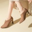 Shop (Women) Exull Q 'Khaki Suede Pointed High Heels' 1018300882